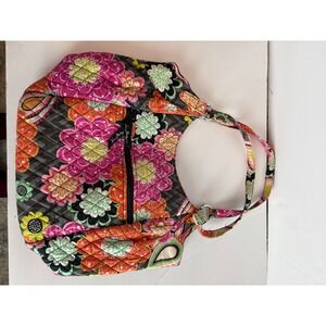 Vera Bradley Quilted Floral Shoulder Bag Purse Colorful Bohemian Hobo Bag